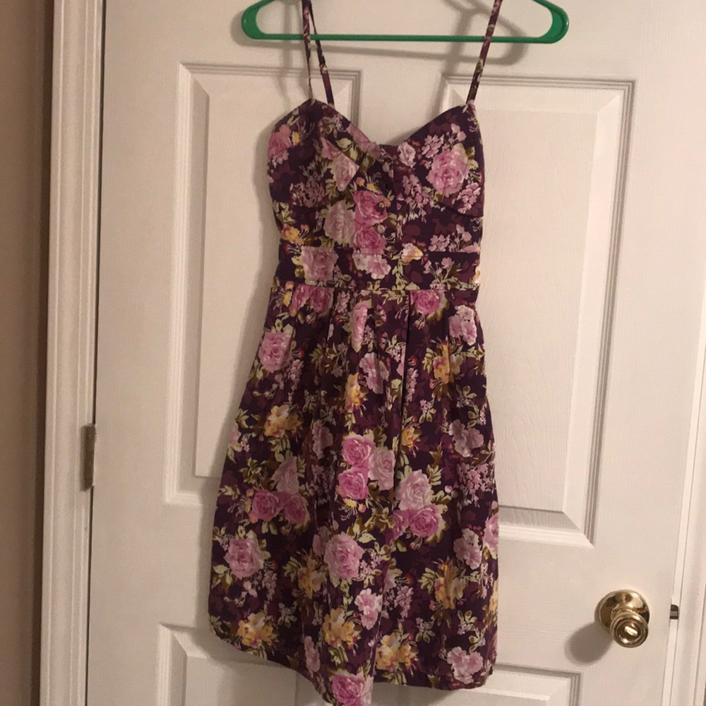 Purple Floral Dress